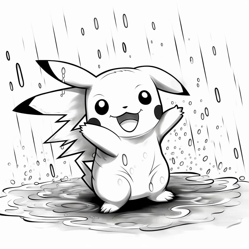 +30 Pikachu Coloring Pages for Free (Printable)